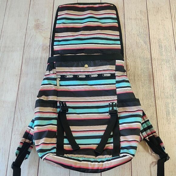 LeSportsac Tennis Stripe Journey Backpack Large NWT main image 7